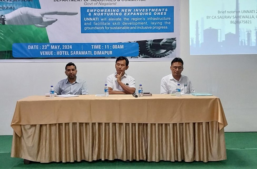 Director of Industries and Commerce, P Tokugha Sema and others during the seminar held in Dimapur on May 23.